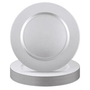 6pcs 13" Round CHARGER PLATES Wedding Party Reception Table Decorations